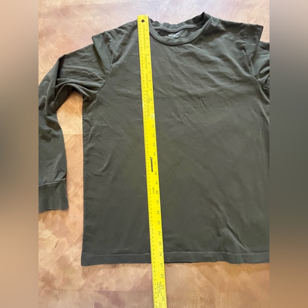 Old Navy Dark Green Long Sleeve Tee – Size M - Picture 6 of 8